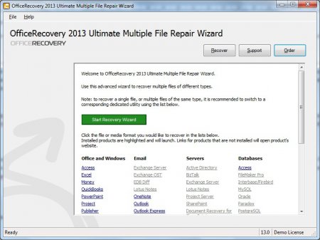 Открываем приложение Multiple File Repair Wizard