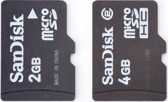 Внешний вид флешек MicroSD и MicroSDHC