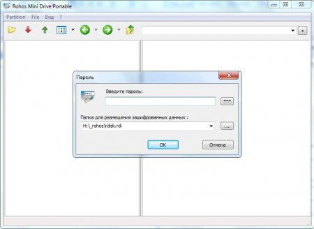 Просмотр защищенного диска через браузер в ROHOS Mini drive