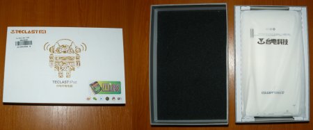 Коробка от планшета Teclast A78T и сам планшет в коробке