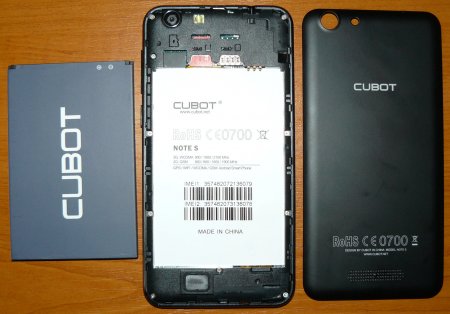 CUBOT NOTE S 3G без крышки